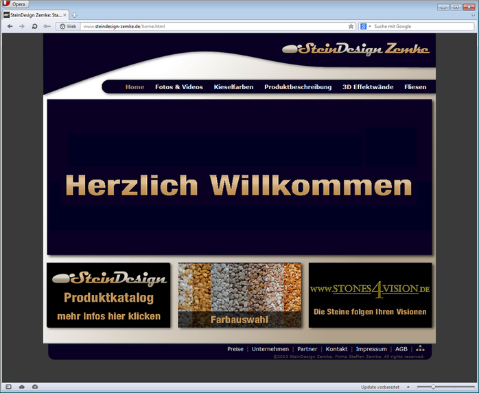 Website SteinDesign Zemke