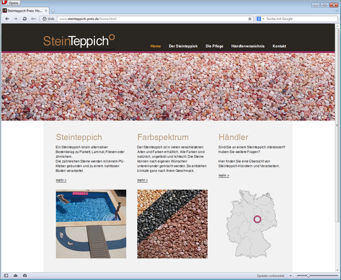 Website Steinteppich Preis